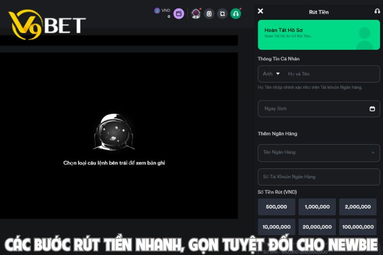 Các bước rút tiền nhanh, gọn tuyệt đối cho Newbie