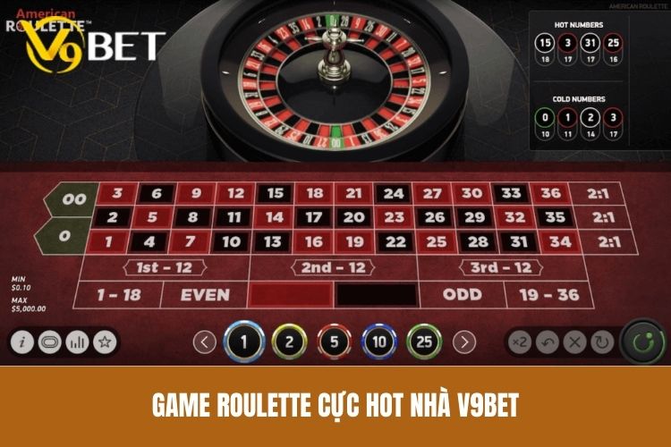 Game Roulette cực hot nhà v9bet