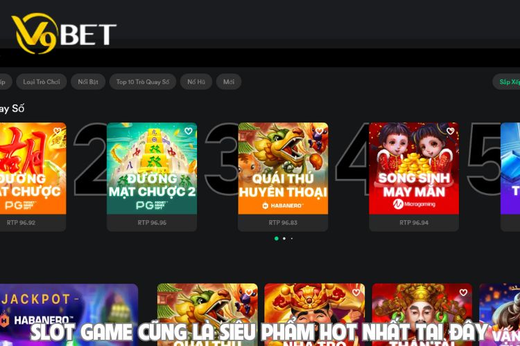 Slot game cũng là siêu phẩm HOT nhất tại đây